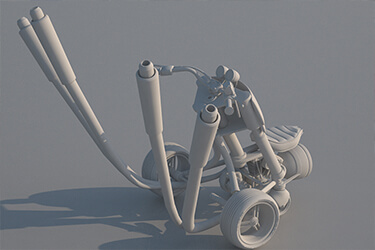 3D Rollator ohne Textur